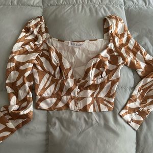 Ellejay Satin Blouse & Midi Skirt Set